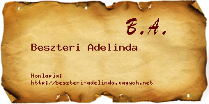 Beszteri Adelinda névjegykártya